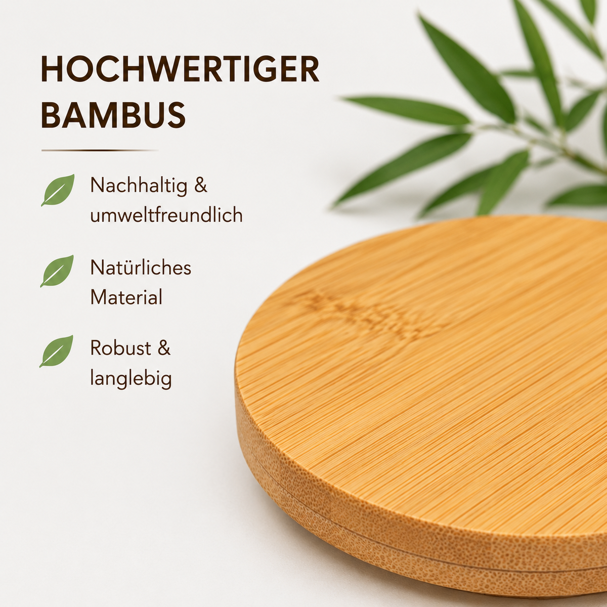 Bambusdeckel für 300ml Glasbehälter