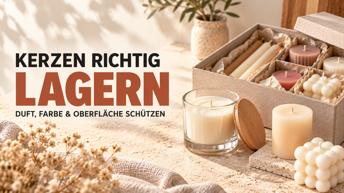 Kerzen richtig lagern: Duft, Farbe & Oberfläche schützen