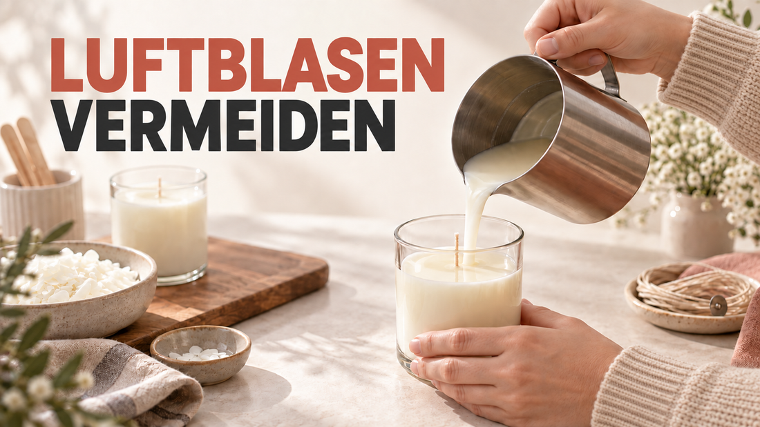 Luftblasen und Oberflächenfehler beim Kerzengießen erkennen und vermeiden
