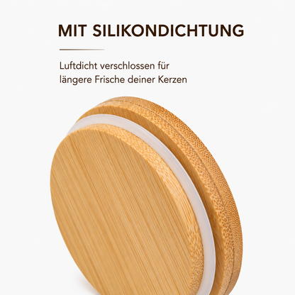 Bambusdeckel für 300ml Glasbehälter