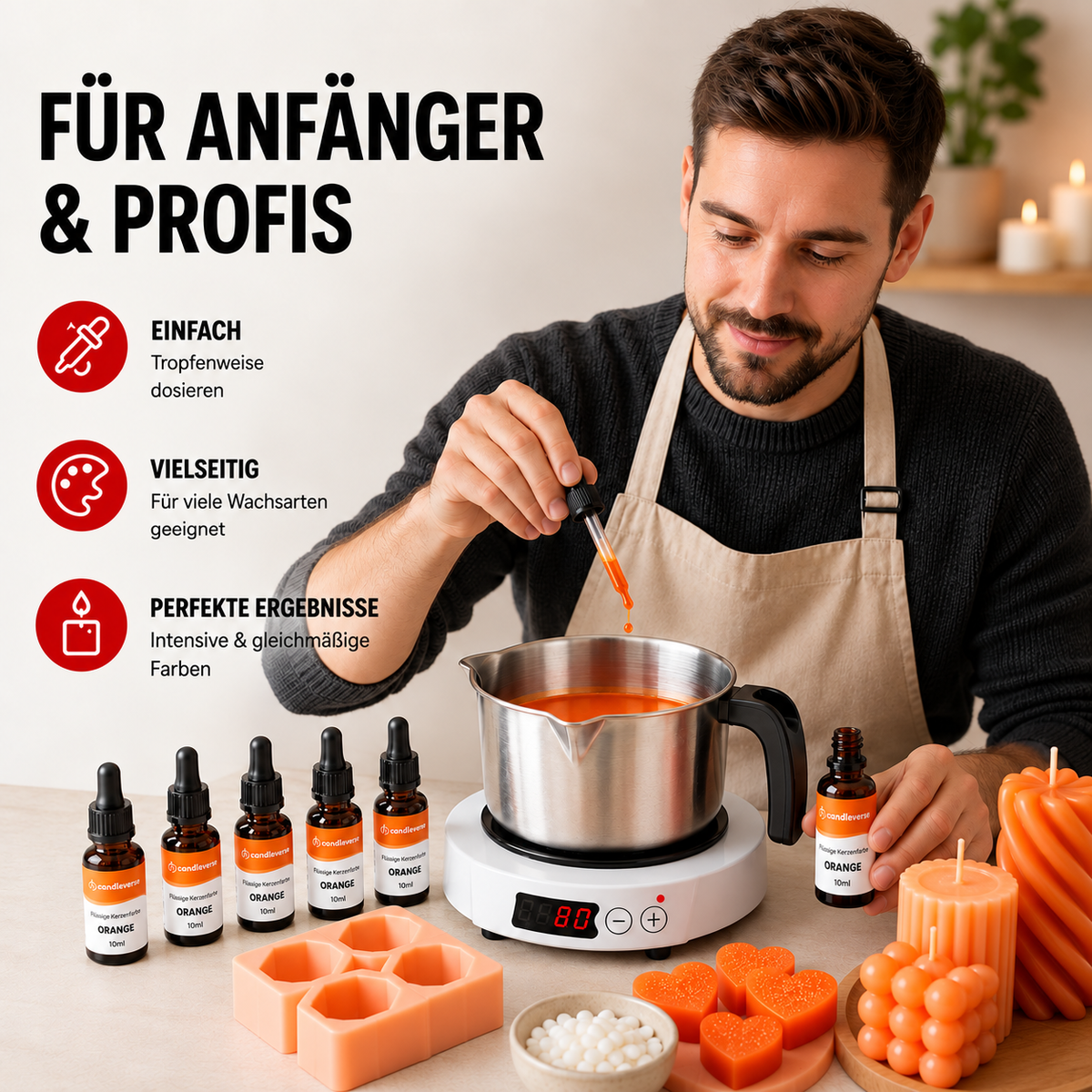Flüssige Kerzenfarbe | Orange