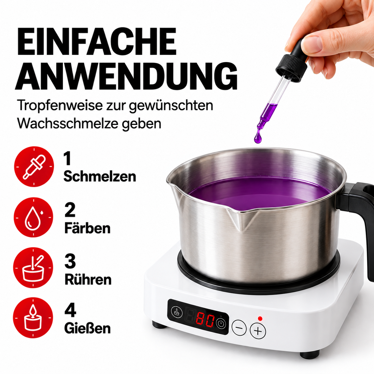 Flüssige Kerzenfarbe | Violett