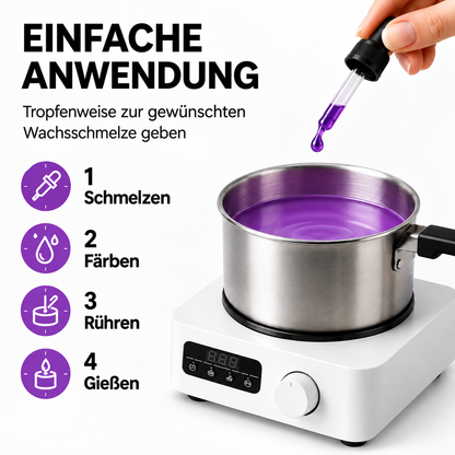 Flüssige Kerzenfarbe | Lila