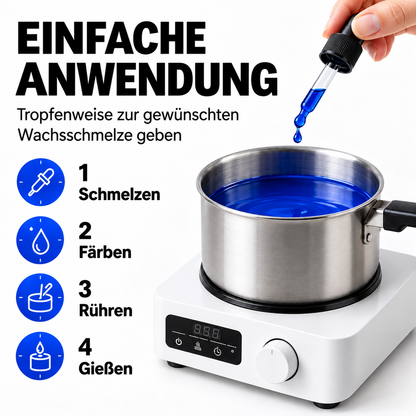 Flüssige Kerzenfarbe | Blau