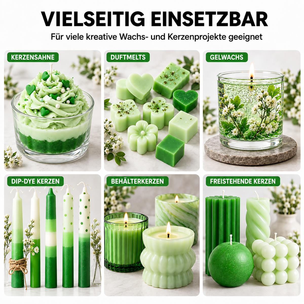 Flüssige Kerzenfarbe | Grün