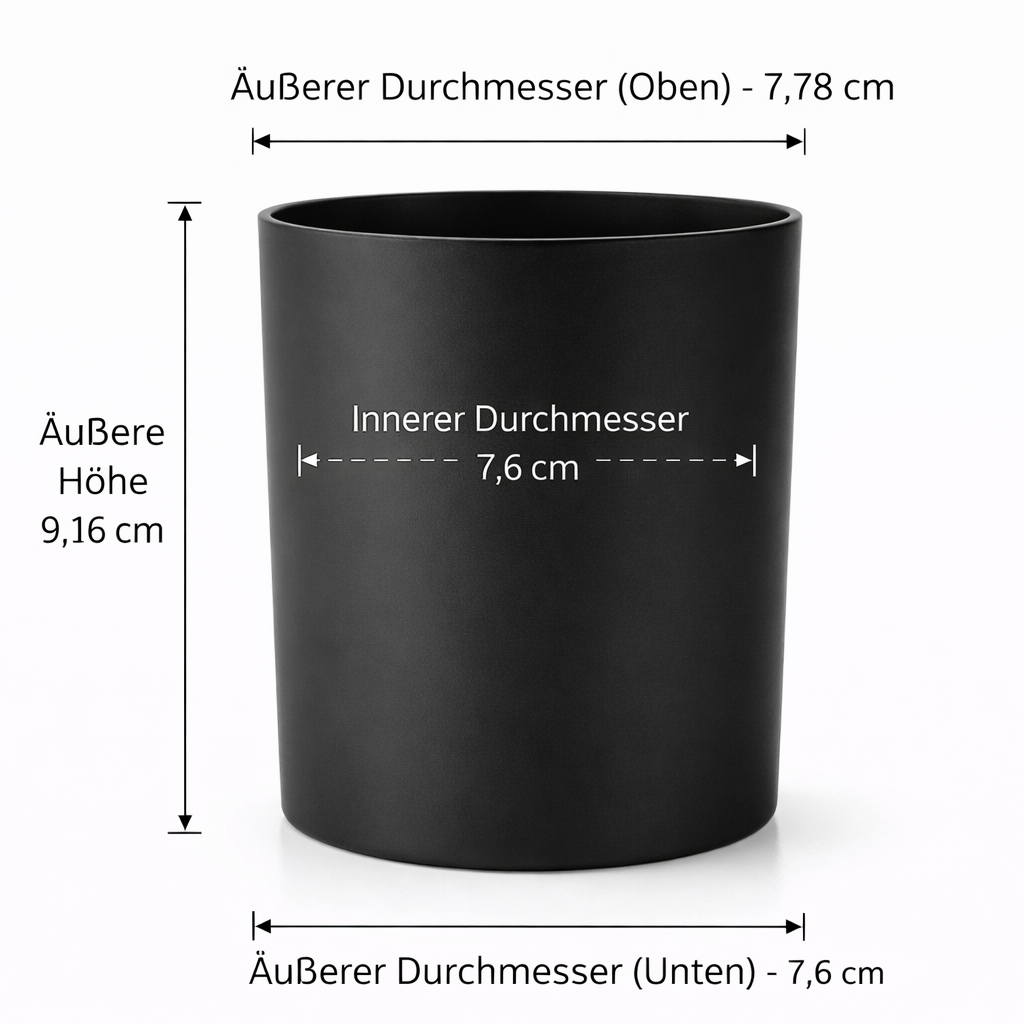 Candle Jar | Matt black