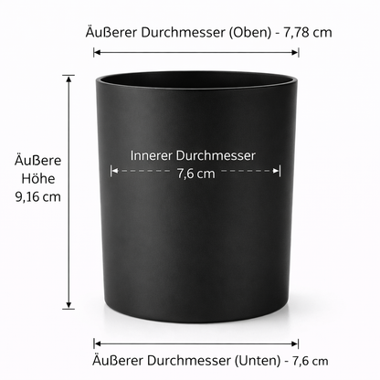Candle Jar | Matt black