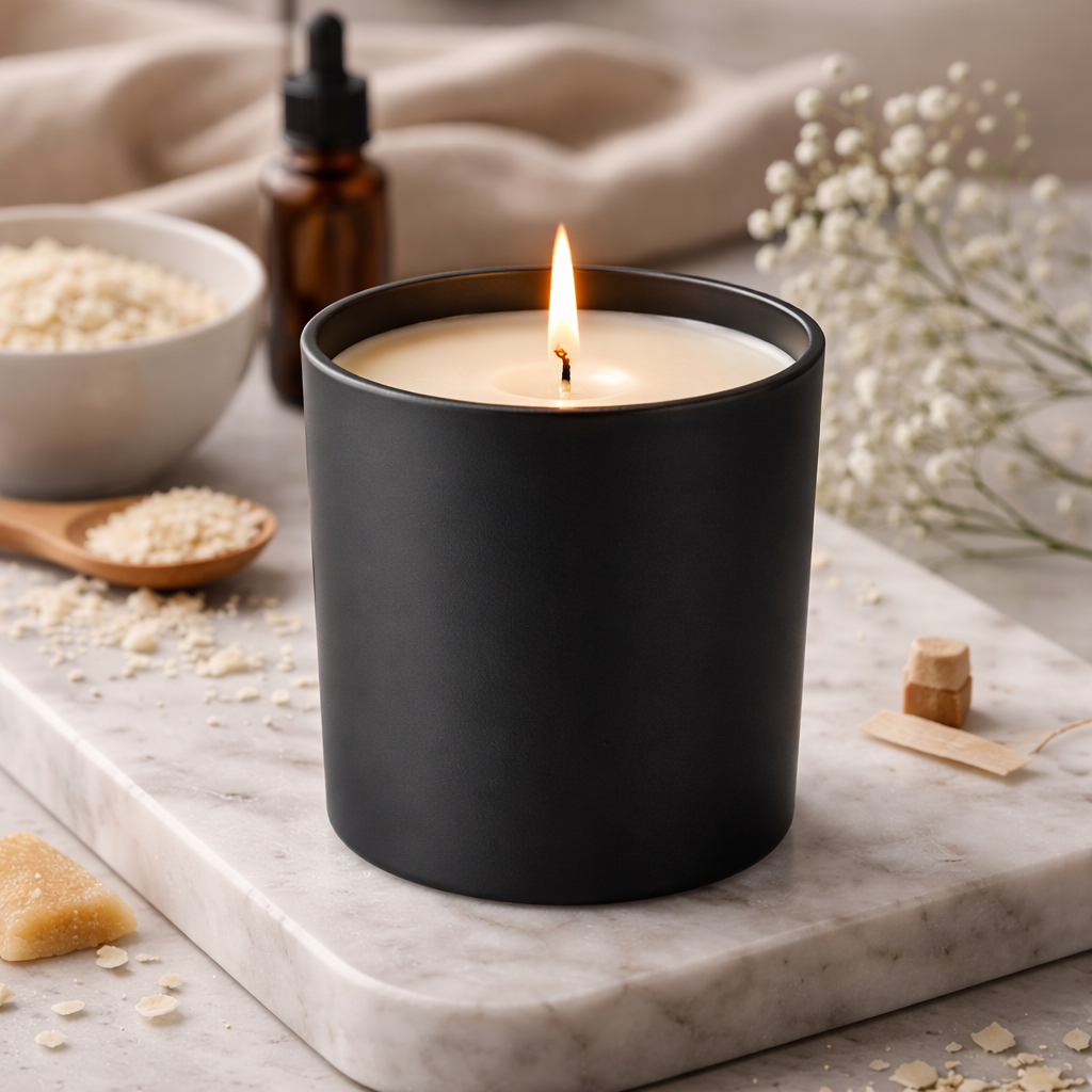 Candle Jar | Matt black