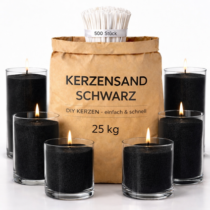 Kerzensand - Schwarz